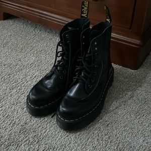 Black Dr. Marten Platforms